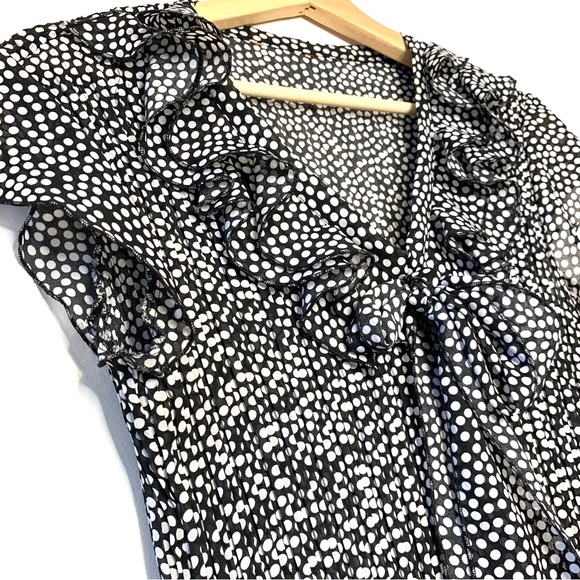 Polka Dot Ruffled Shirt - Picture 2 of 4